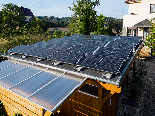 8,2 kWp PV Anlage auf Carport in Radebeul - mit Speicher und Leistungsoptimierer